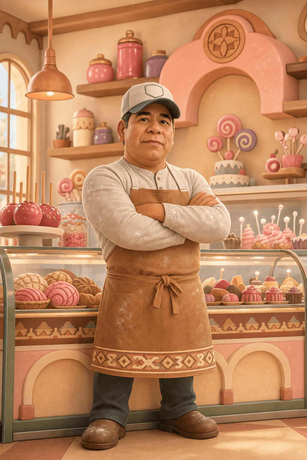 Jose Eleno Ramos of Sofi Bakery inside the bakery
